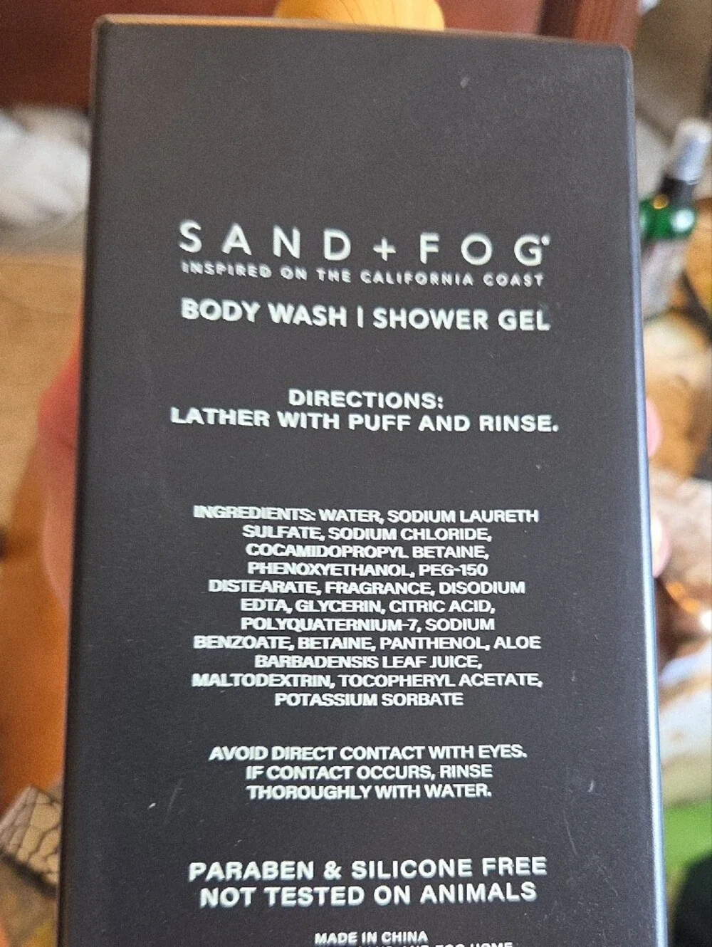 Sand + Fog Teakwood Body Wash for Men — 32 Oz